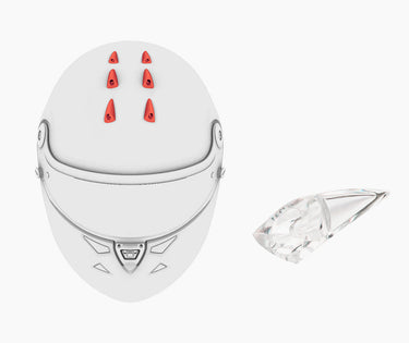 Schuberth SP1 Individual Top Vent Scoops